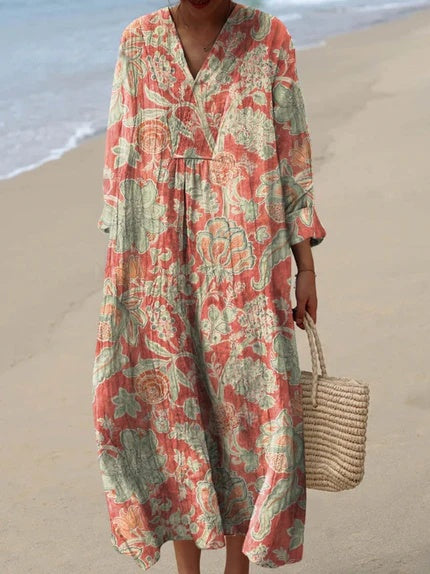 Valantomode | Charming Floral Dress Perfect for Spring Outings